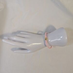 Florence Gold Plated Ball Bead Silicone Bracelet